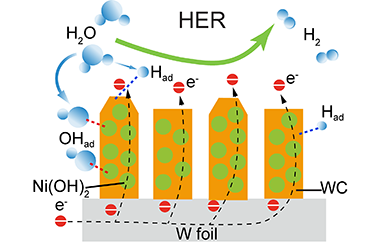 Fabrication of Large Scale Self-supported WC/Ni(OH)2 Electrode for High-current-density Hydrogen Evolution 2011-3168